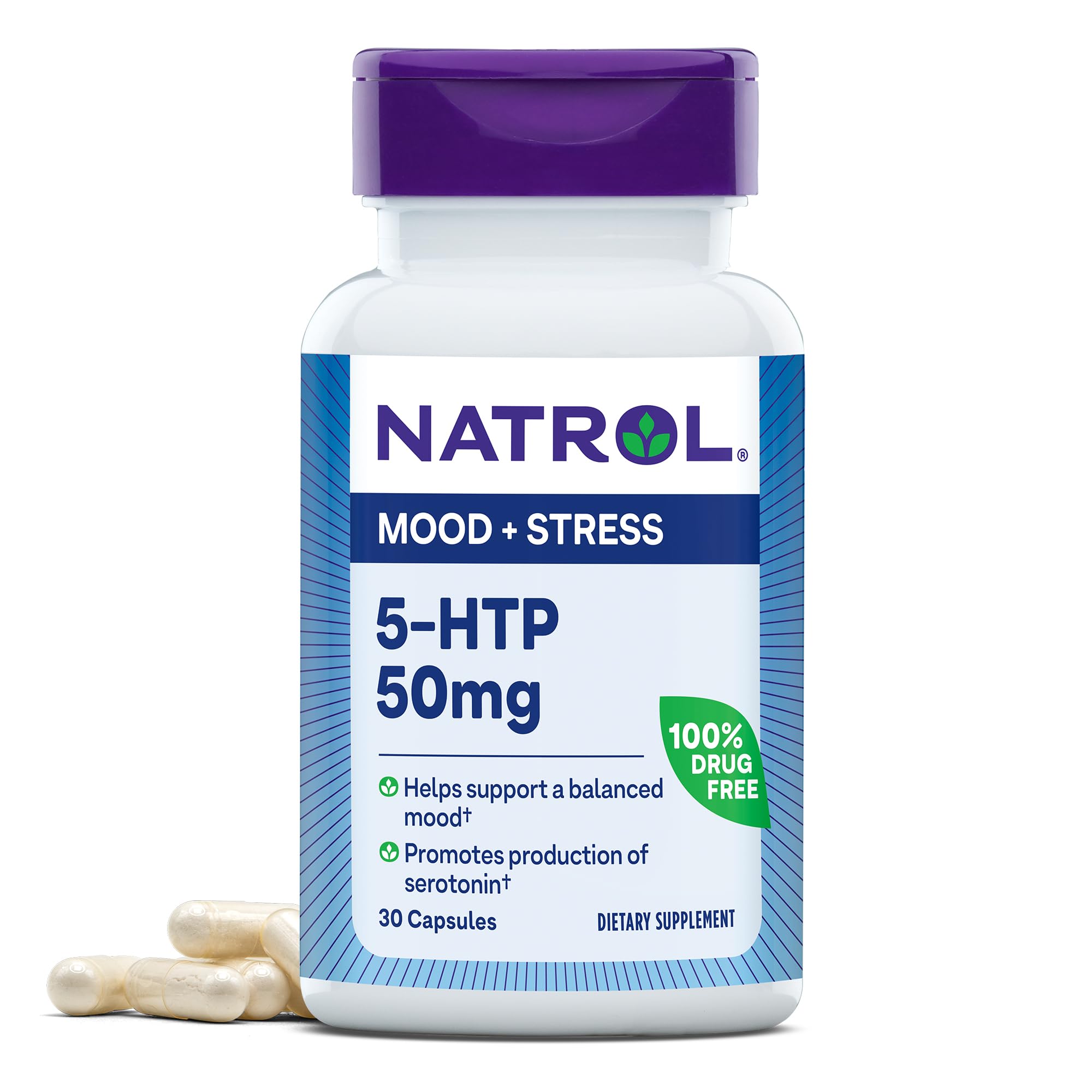Foto 2 pulgar | Suplemento Natrol Mood & Stress 5-htp 50 Mg 30 Cápsulas - Venta Internacional.