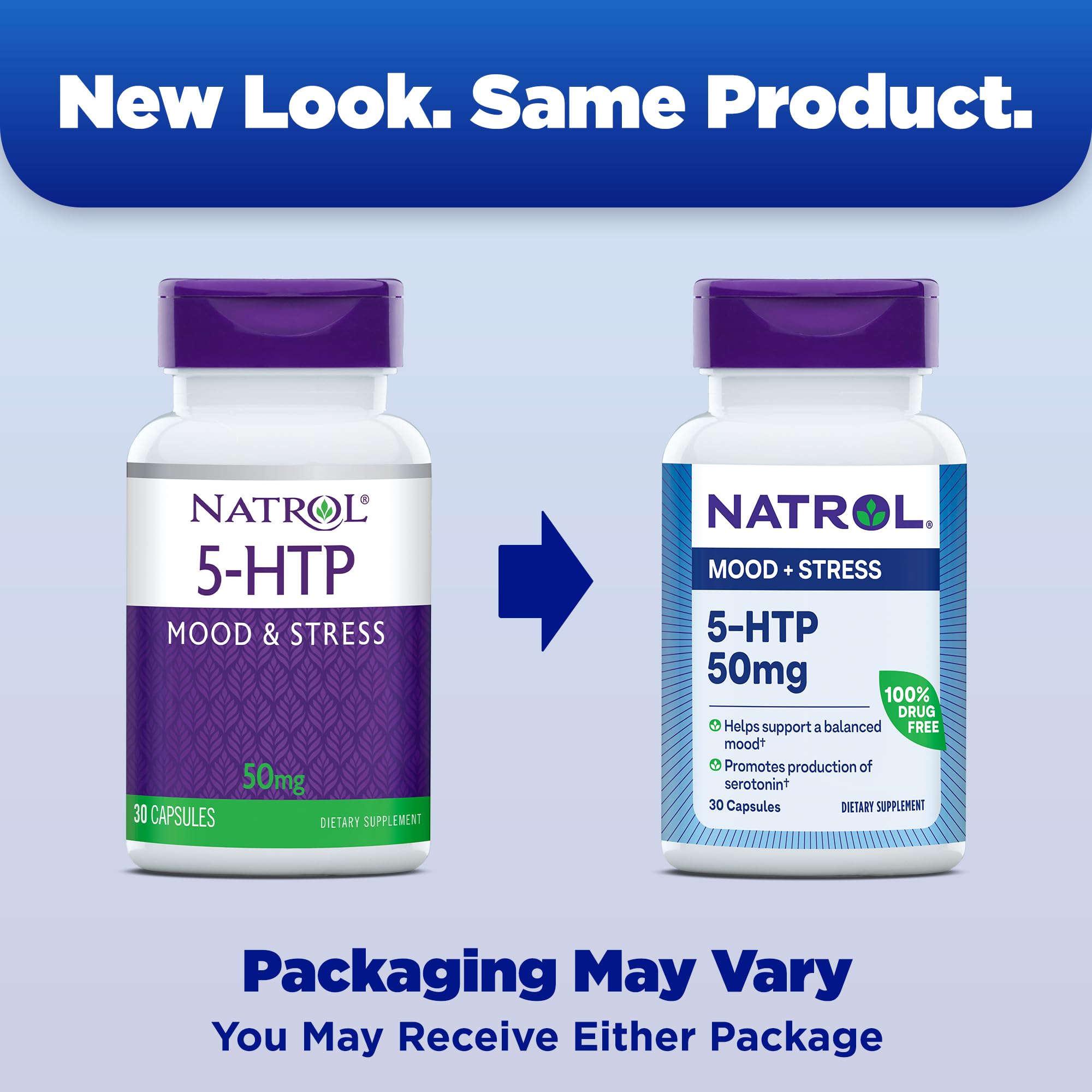 Foto 2 | Suplemento Natrol Mood & Stress 5-htp 50 Mg 30 Cápsulas - Venta Internacional.