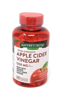 Foto 1 | Suplemento De Vinagre De Sidra De Manzana Nature's Truth 1200 Mg 180 Cápsulas - Venta Internacional.