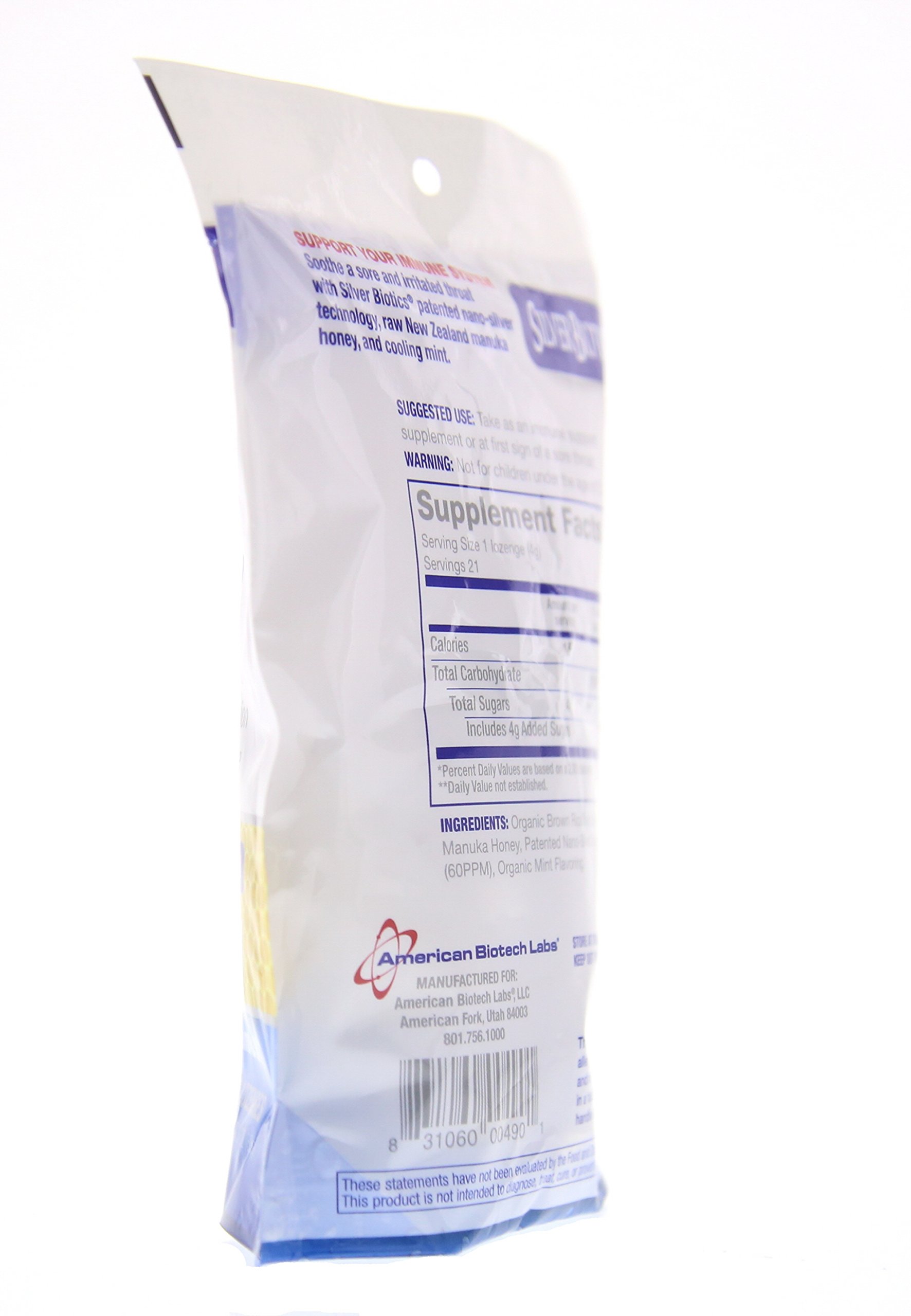 Foto 4 pulgar | Pastillas American Biotech Labs Silver Biotics Con 60 Ppm De Silversol - Venta Internacional.