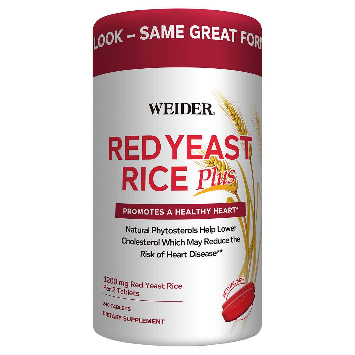 Foto 2 pulgar | Suplemento Weider Red Yeast Rice Plus 240 Comprimidos  Paquete De 2 - Venta Internacional.
