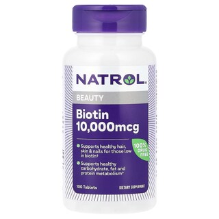 Foto 1 | Suplemento De Biotina Natrol Tableta De 10000 Mcg 100 Unidades (paquete De 2) - Venta Internacional.