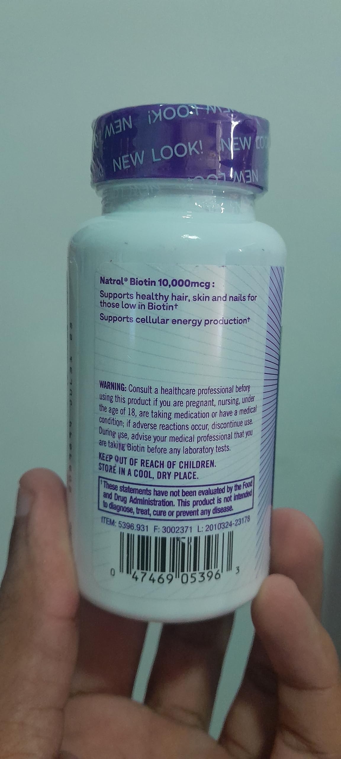 Foto 8 pulgar | Suplemento De Biotina Natrol  Tableta De 10000 Mcg  100 Unidades (paquete De 2) - Venta Internacional.