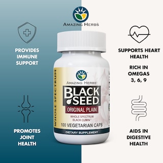 Foto 2 | Suplemento Alimenticio Amazing Herbs Whole Spectrum Black Seed 100 Cápsulas - Venta Internacional
