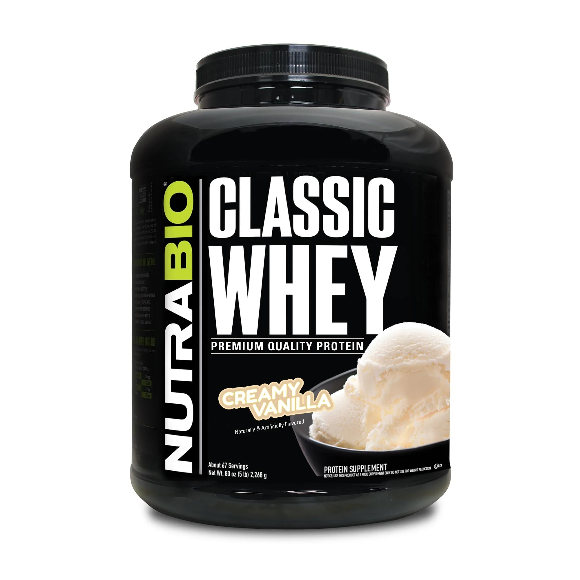 Foto 2 pulgar | Proteína en Polvo Nutrabio Classic Whey 2.27 kg  Vainilla - Venta Internacional
