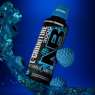 Foto 2 | L-Carnitina NutraBio Líquida 3000 Mg Blue Razz con Vitamina B-5 - Venta Internacional