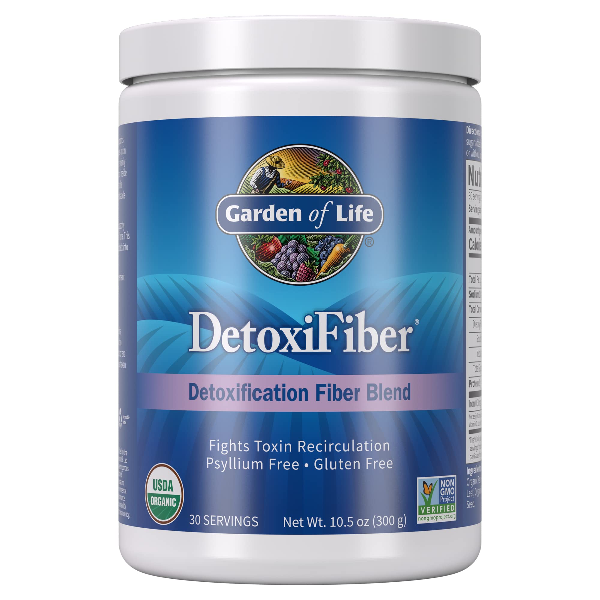 Foto 2 pulgar | Fibra en Polvo Garden Of Life Detoxifiber Organic 30 Porciones - Venta Internacional