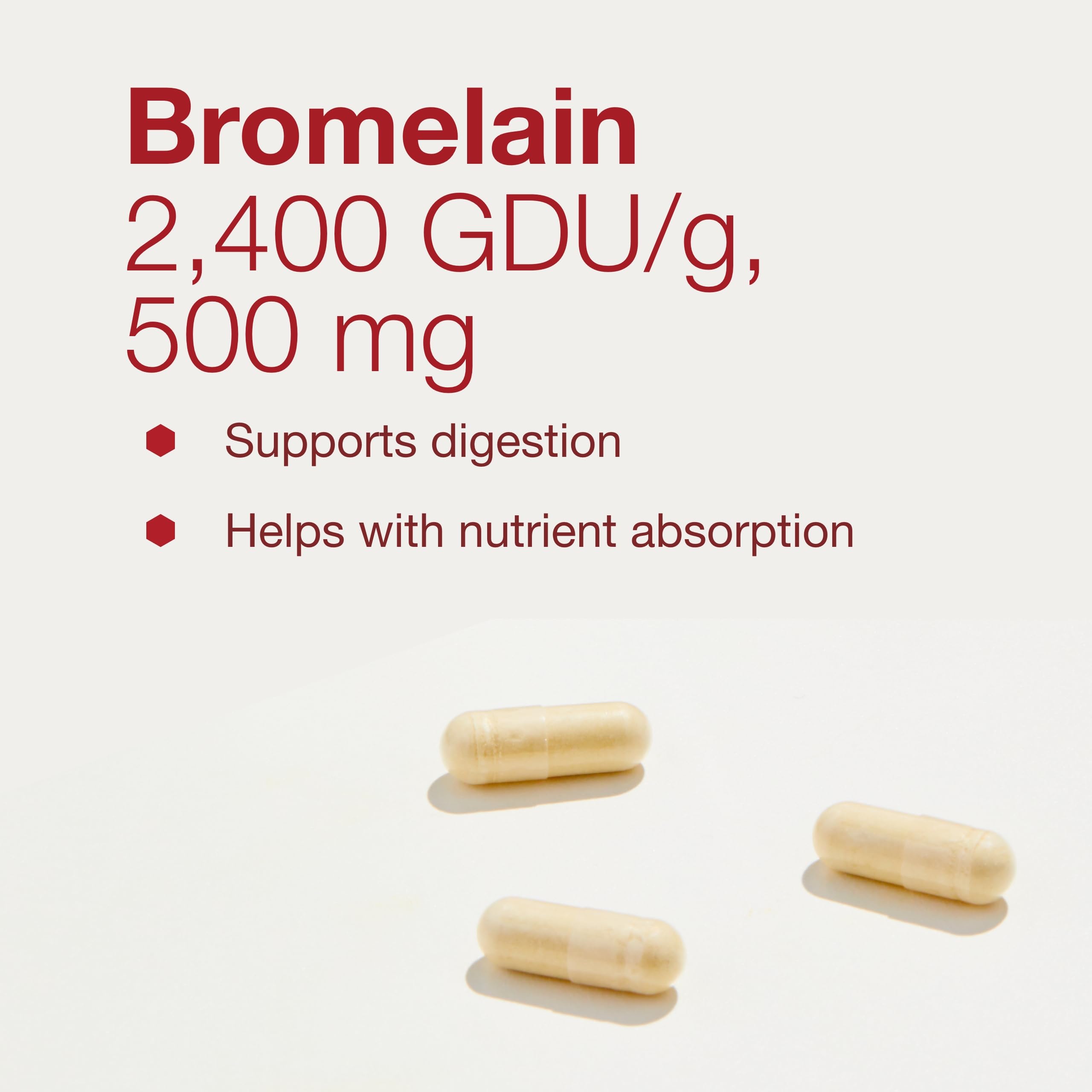 Foto 5 pulgar | Suplementos Life Balance Bromelain 500 mg 90 Cápsulas - Venta Internacional