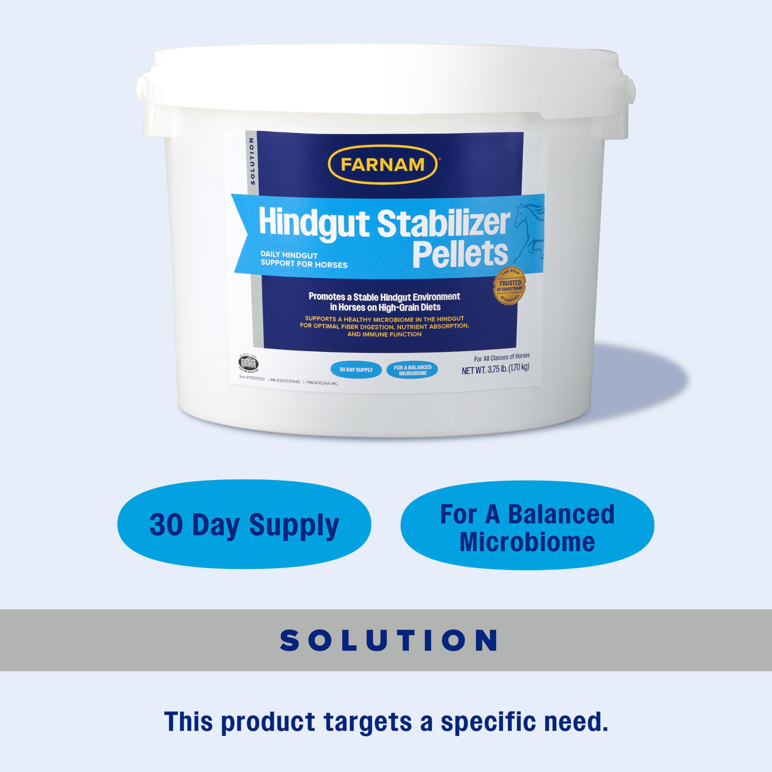 Foto 3 | Suplemento Farnam Hindgut Estabilizer Pellets Para Caballos - Venta Internacional.