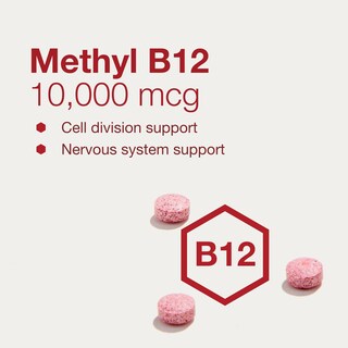 Foto 4 | Suplemento Metil B12 10,000 mcg de Vitamina B12 60 Pastillas - Venta Internacional