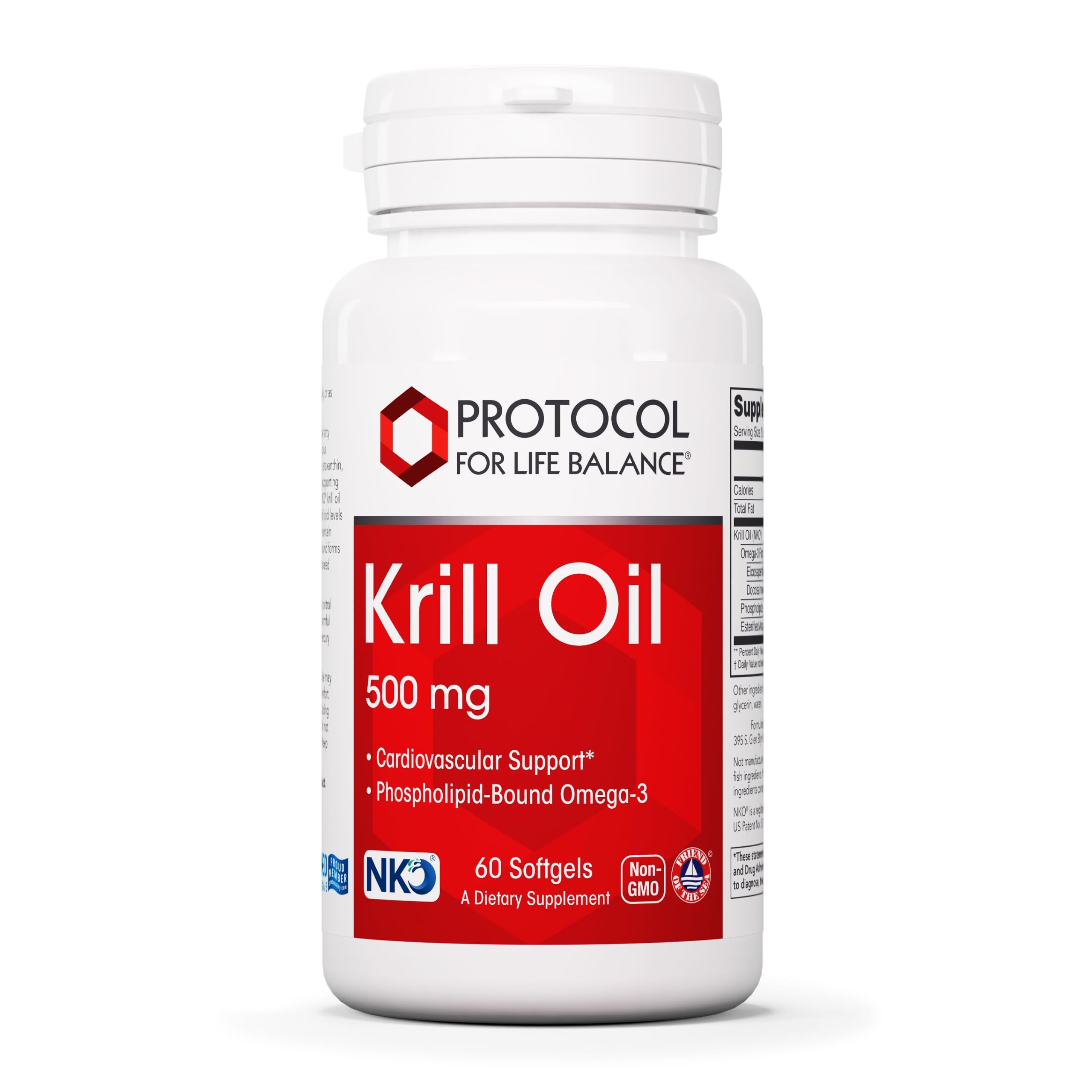 Foto 2 pulgar | Suplementos Life Balance Aceite de Krill 500 mg 60 Cápsulas Blandas - Venta Internacional
