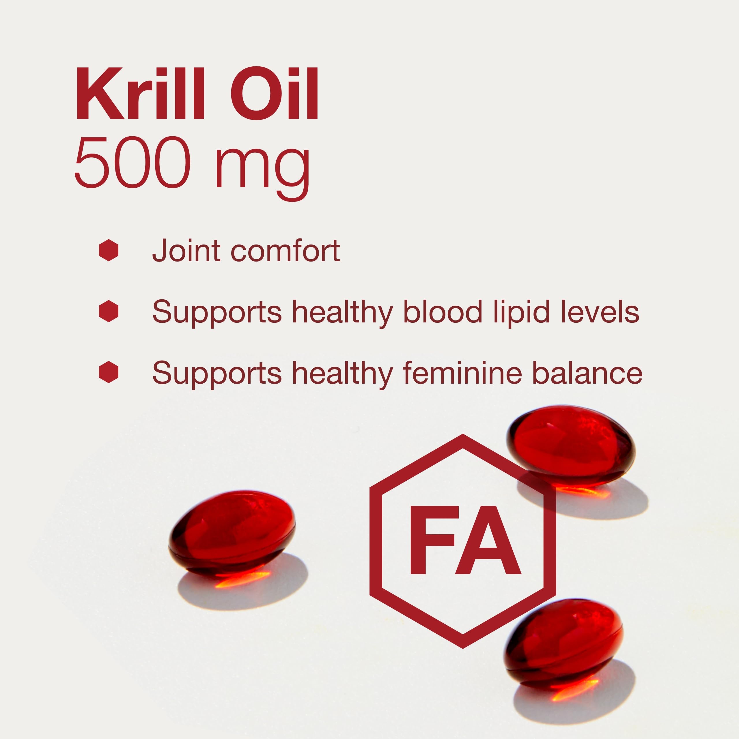 Foto 5 pulgar | Suplementos Life Balance Aceite de Krill 500 mg 60 Cápsulas Blandas - Venta Internacional