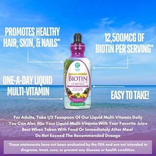 Foto 5 | Suplemento de Biotina Líquida Tropical Oasis 12,500 Mcg 120 ml - Venta Internacional