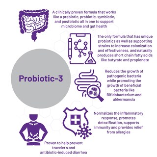 Foto 4 | Suplemento Aor Probiotic 3 Digestive Aid 90 Cápsulas - Venta Internacional