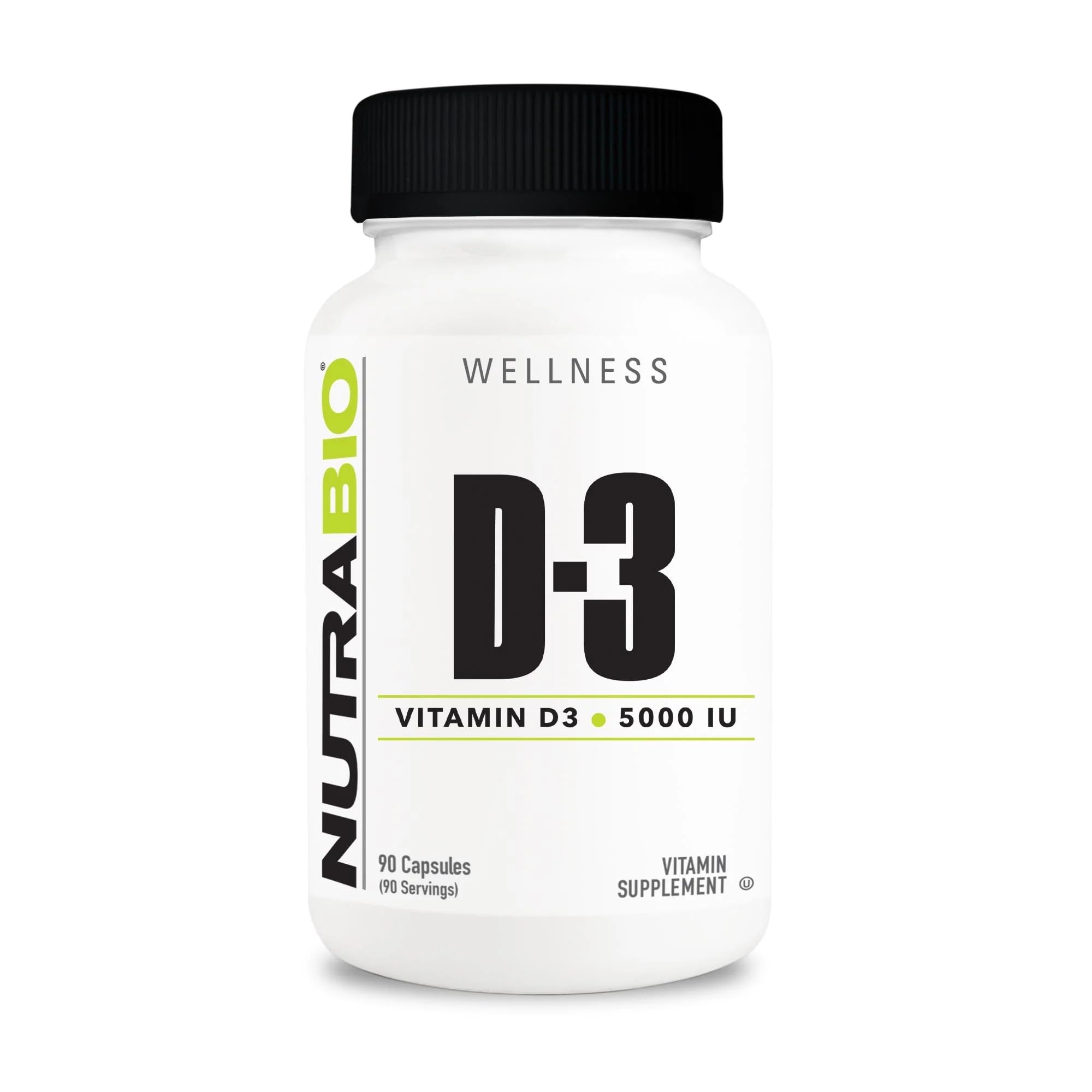 Foto 2 pulgar | Suplemento Nutrabio de Vitamina D (5000 Ui) 90 Cápsulas Vegetales - Venta Internacional