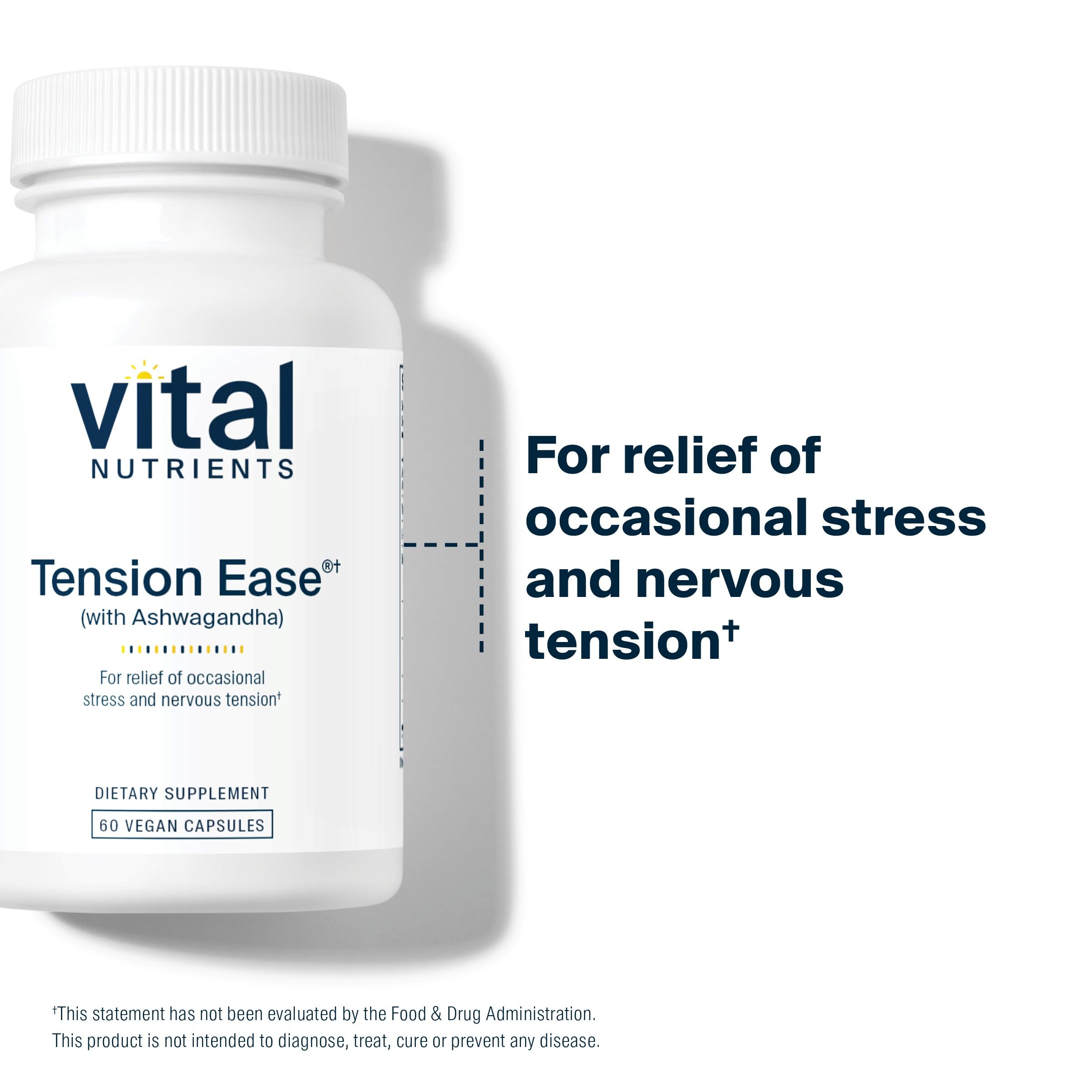 Foto 7 pulgar | Suplemento Alimenticio Vital Nutrients Tension Ease 60 Cápsulas - Venta Internacional