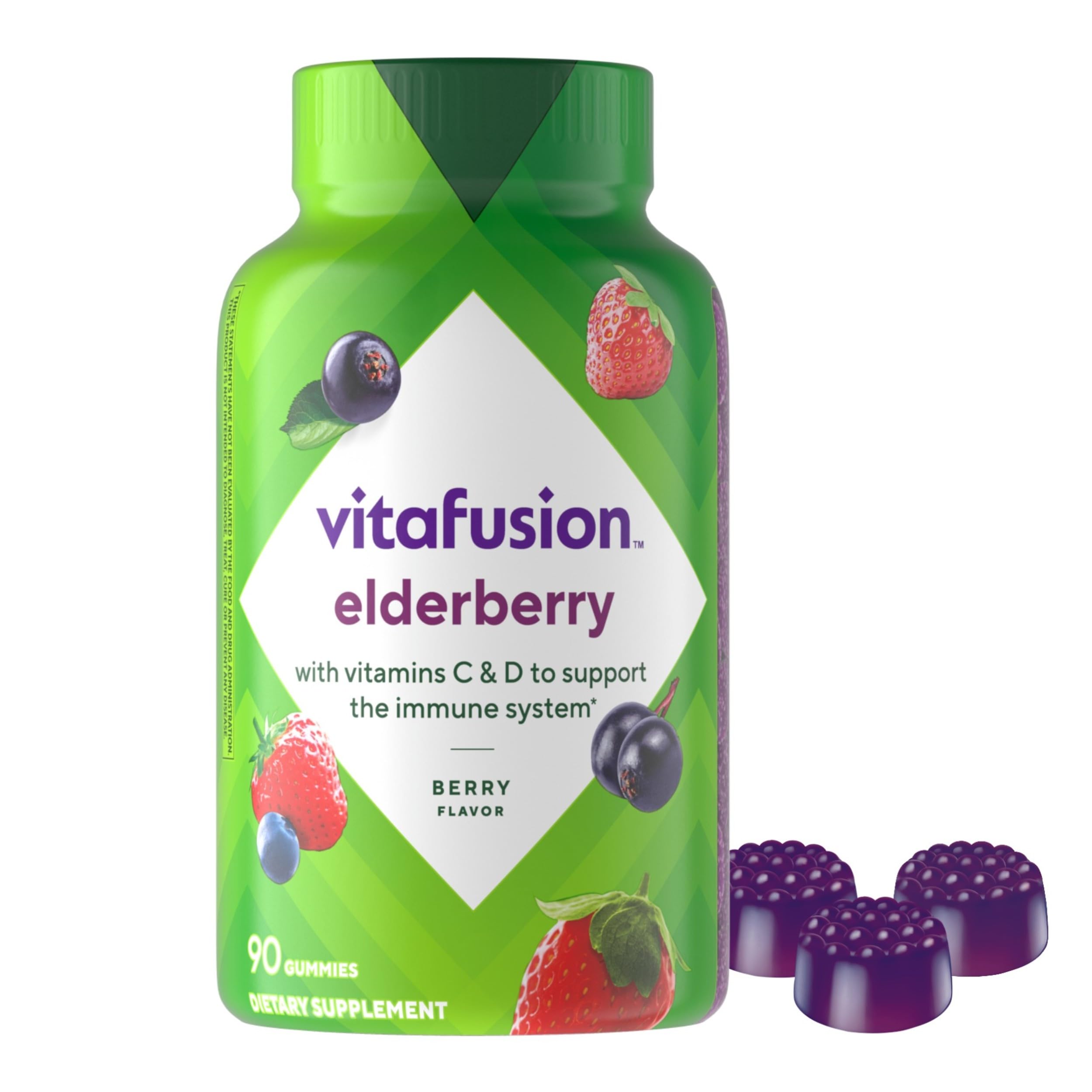 Foto 2 pulgar | Gomitas Vitafusion De Saúco  90 Unidades  Con Vitaminas C Y D - Venta Internacional.