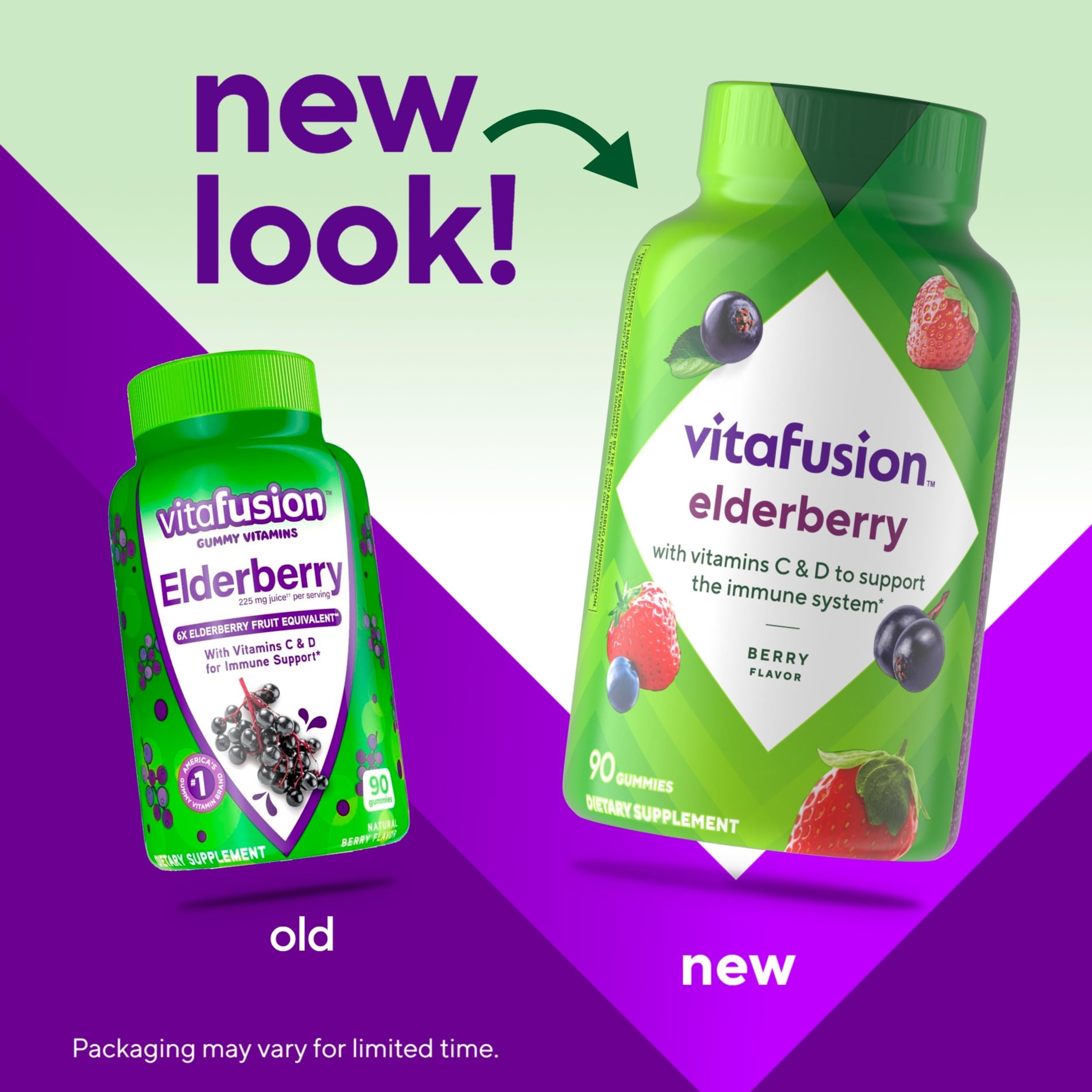 Foto 2 | Gomitas Vitafusion De Saúco  90 Unidades  Con Vitaminas C Y D - Venta Internacional.
