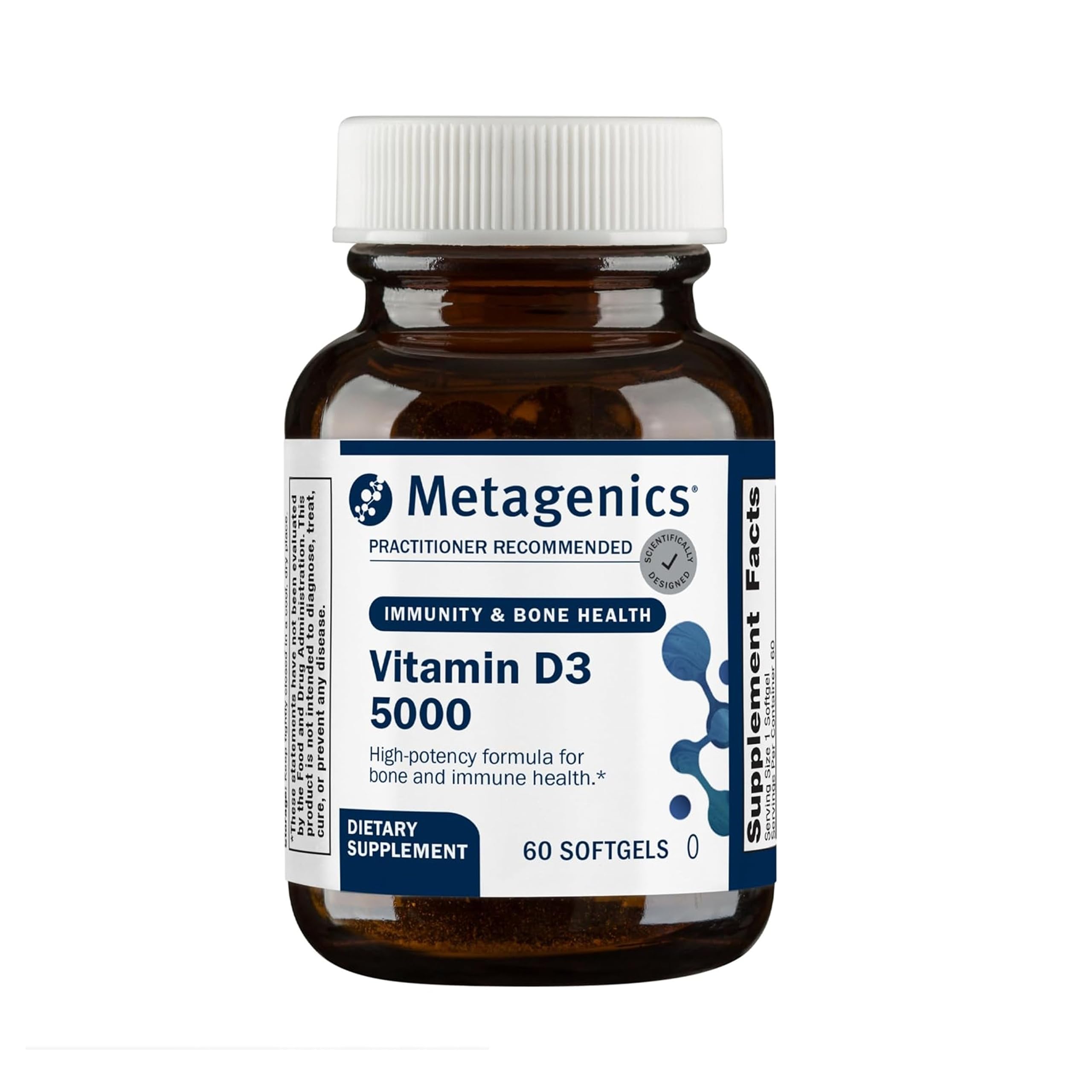 Foto 1 | Suplemento Metagenics Vitamina D3 5000 125 Mcg 60 Cápsulas Blandas - Venta Internacional.