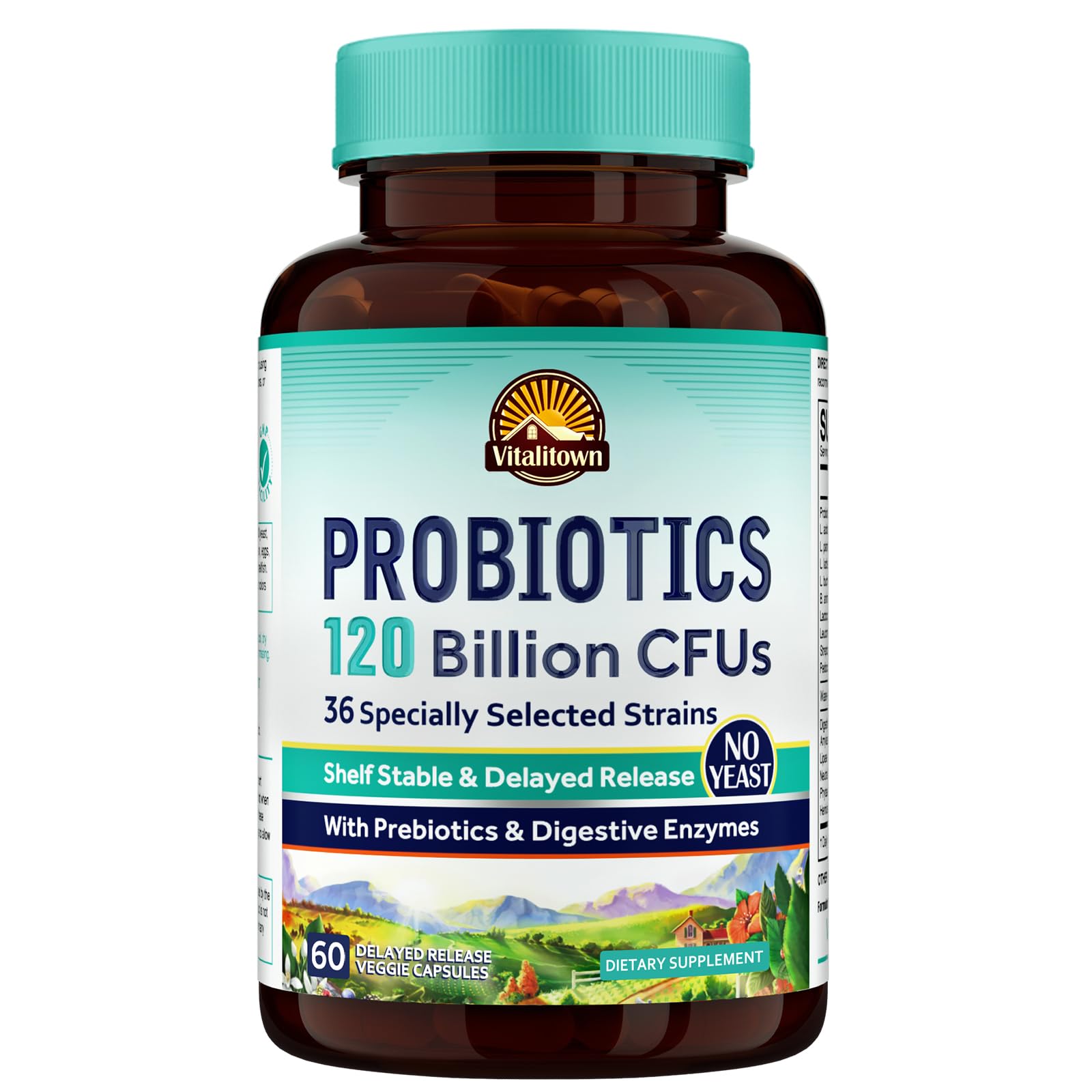 Foto 2 pulgar | Probiotics Vitalitown 120 Mil Millones De Ufc  36 Cepas Veganas  60 Cápsulas - Venta Internacional.