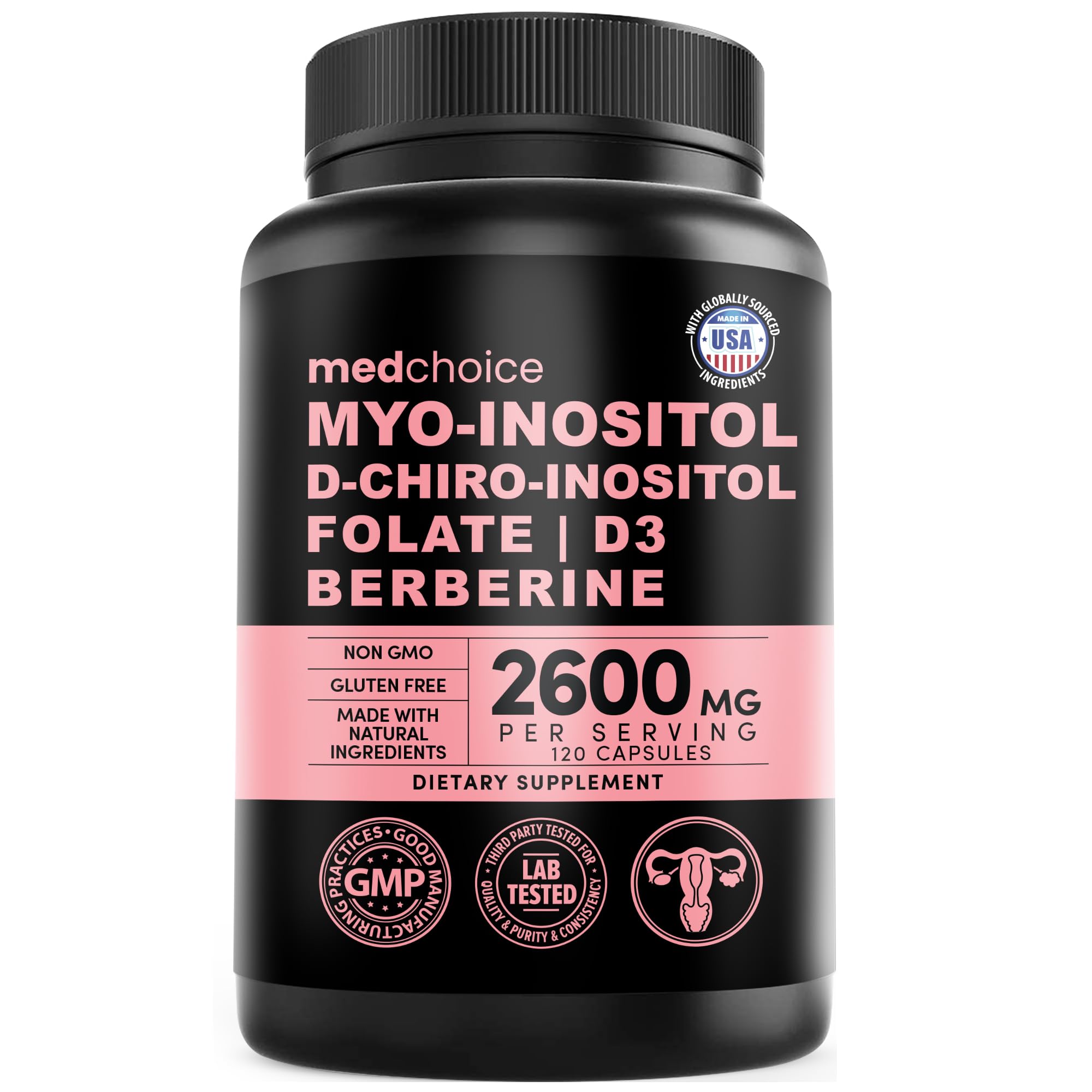 Foto 2 pulgar | Suplemento Medchoice 14 En 1 De Inositol Para Mujeres 120 Cápsulas - Venta Internacional.