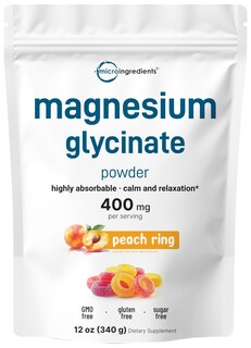 Foto 1 | Microingredientes De Glicinato De Magnesio En Polvo 350 G 56 Porciones - Venta Internacional.