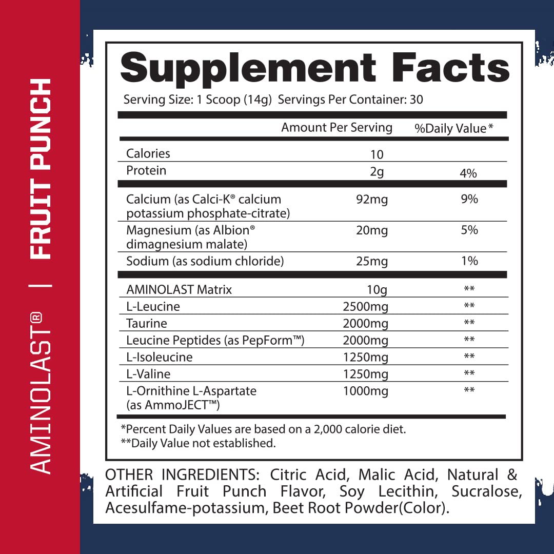 Foto 3 pulgar | Suplemento Aminolast Gaspari Nutrition Ponche de Frutas 420 G - Venta Internacional