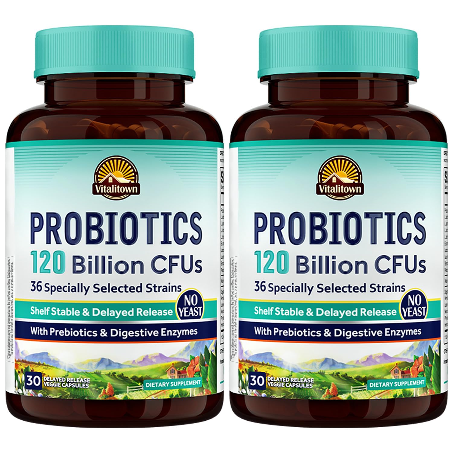 Foto 2 pulgar | Probiotics Vitalitown 120 Mil Millones De Ufc  36 Cepas Veganas  60 Cápsulas - Venta Internacional.