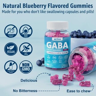 Foto 6 | Suplemento De Gaba Nextdia Gummies 500 Mg De Arándanos Sin Azúcar - Venta Internacional.