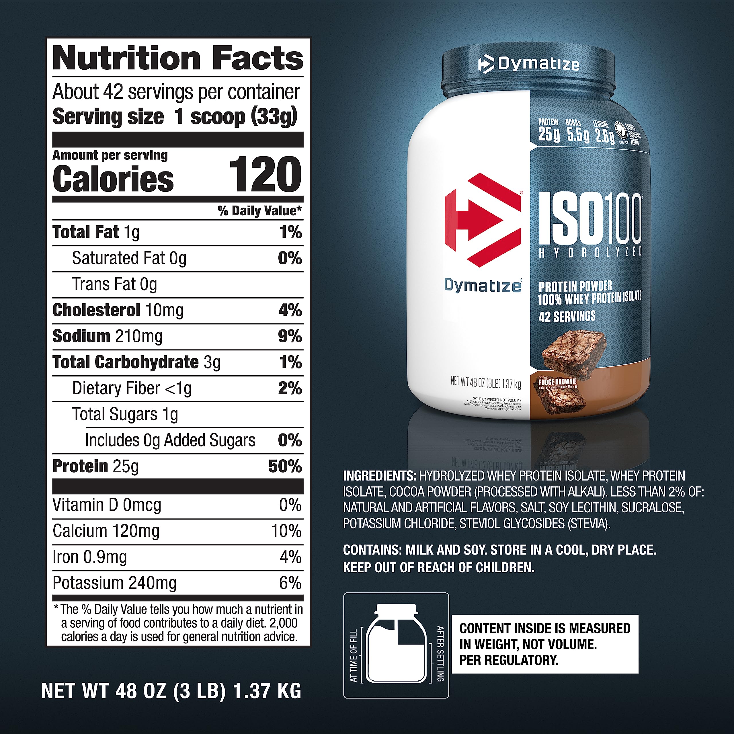 Foto 7 pulgar | Iso100 Hydrolyzed Dymatize 1.37 kg-Venta Internacional
