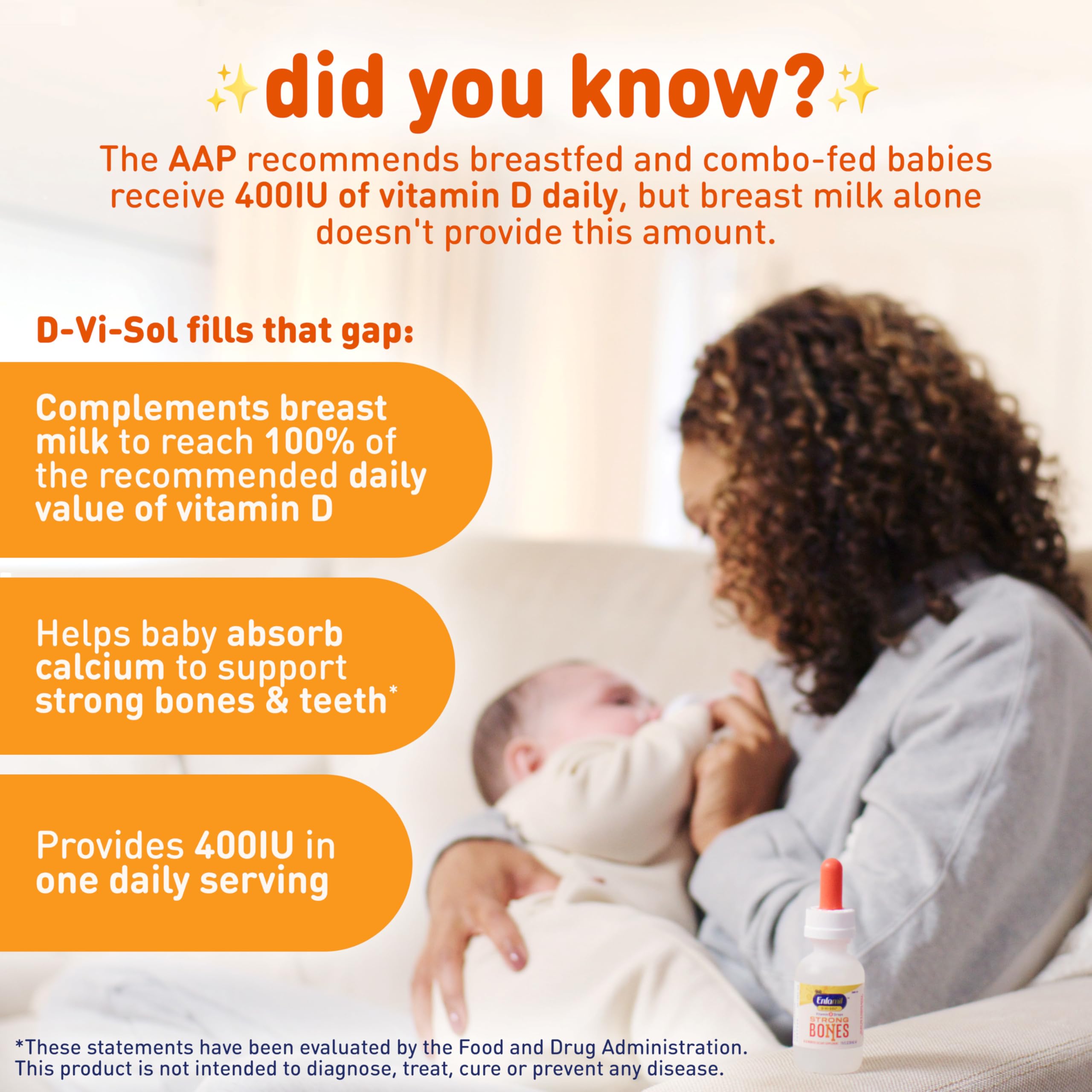 Foto 3 | Suplemento Enfamil Baby Vitamin D-vi-sol 50 Ml Para Bebés - Venta Internacional.