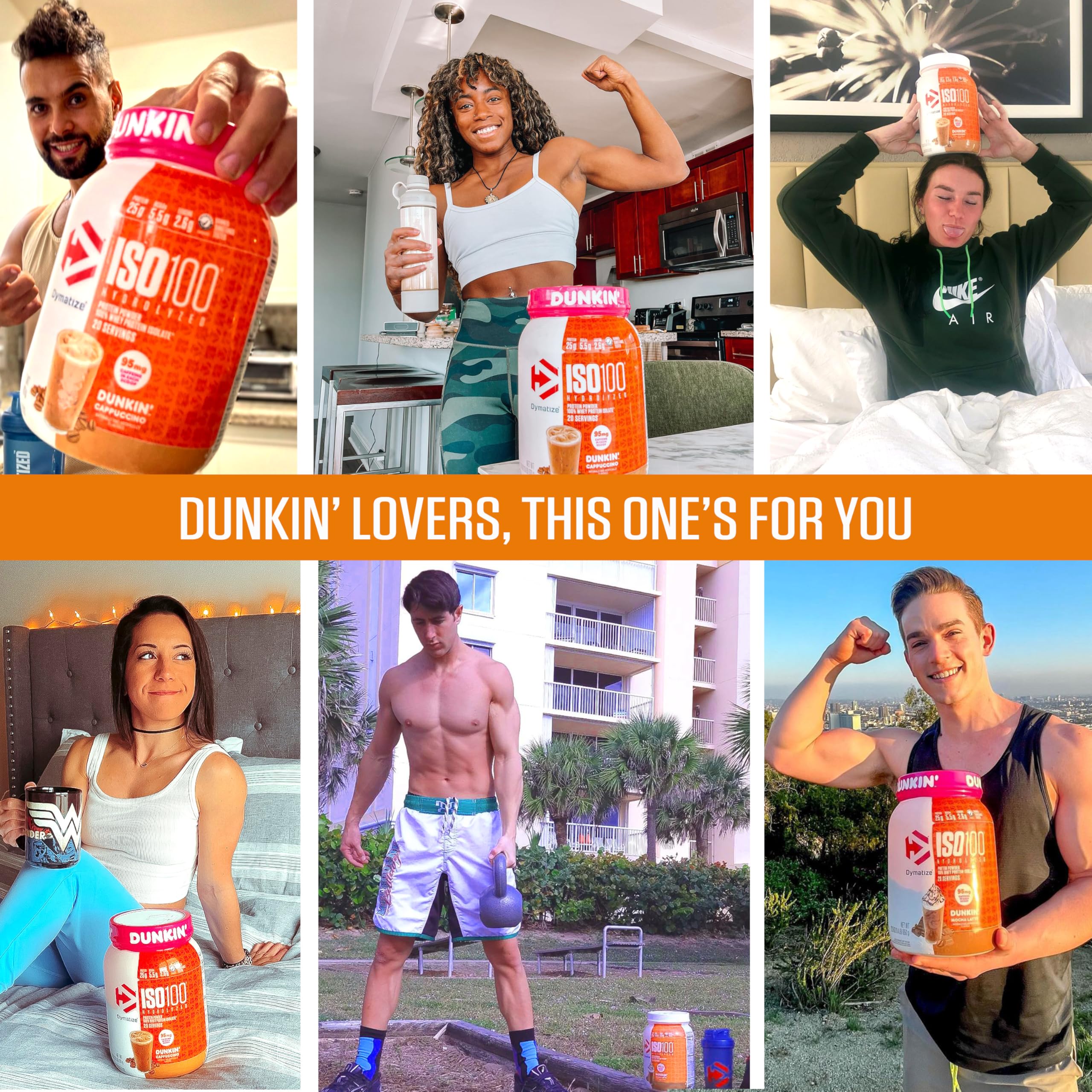 Foto 4 | Proteína De Suero En Polvo Dymatize X Dunkin' Glazed Donut Iso100 - Venta Internacional.