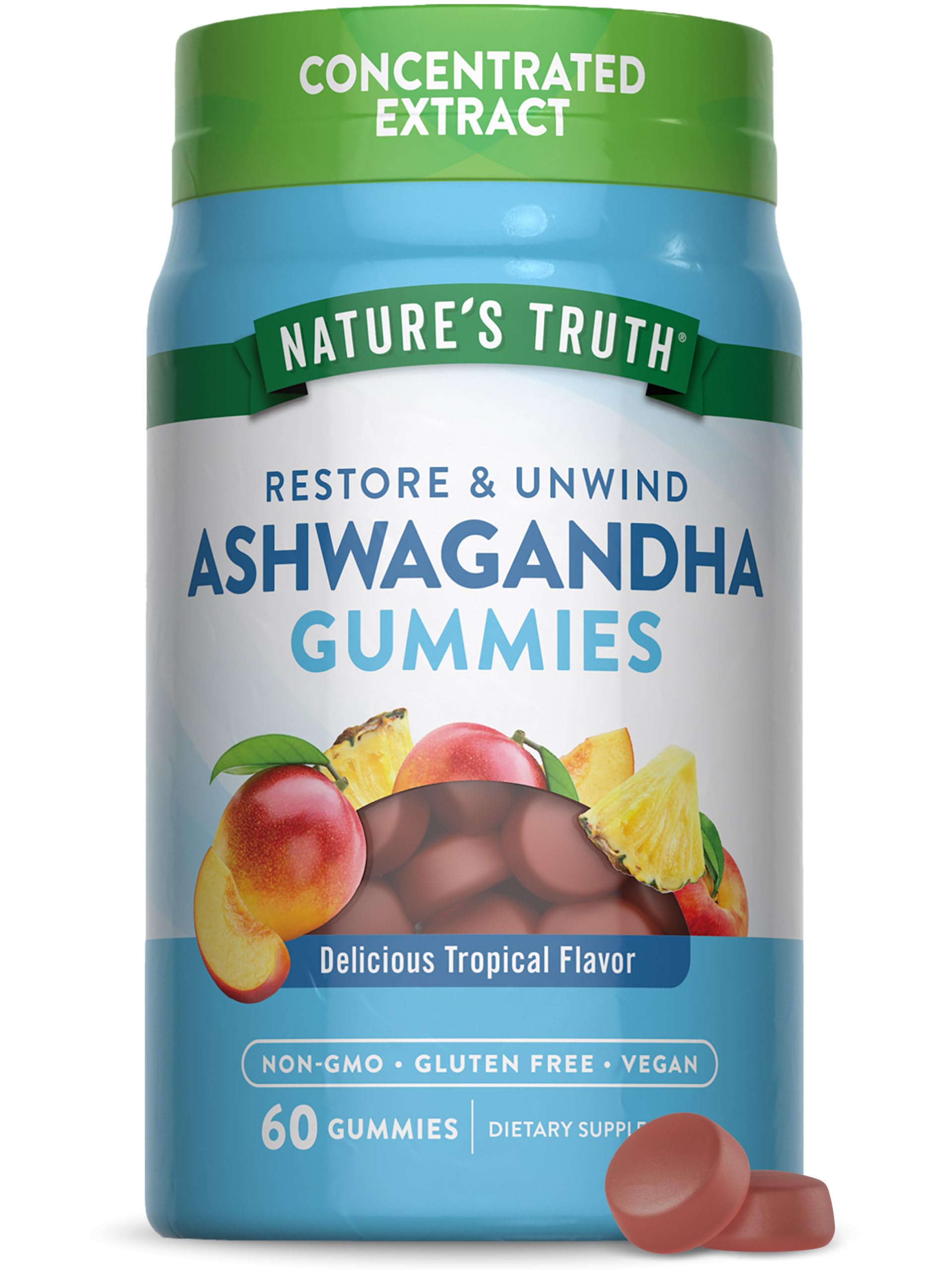 Foto 2 pulgar | Gomitas De Ashwagandha Supplement Nature's Truth  60 Unidades - Venta Internacional.