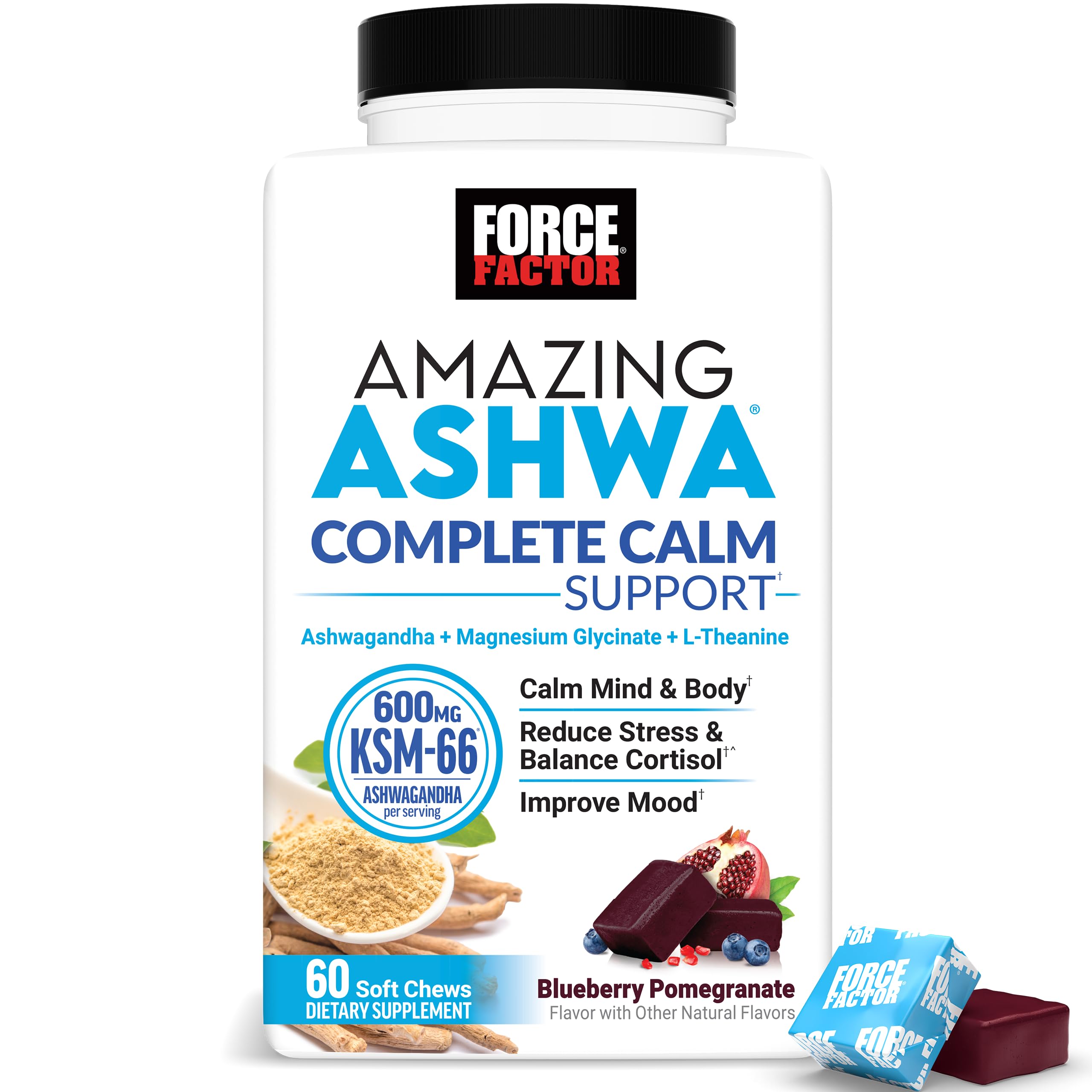 Foto 2 pulgar | Suplemento Force Factor Amazing Ashwa Complete Calm Support - Venta Internacional.