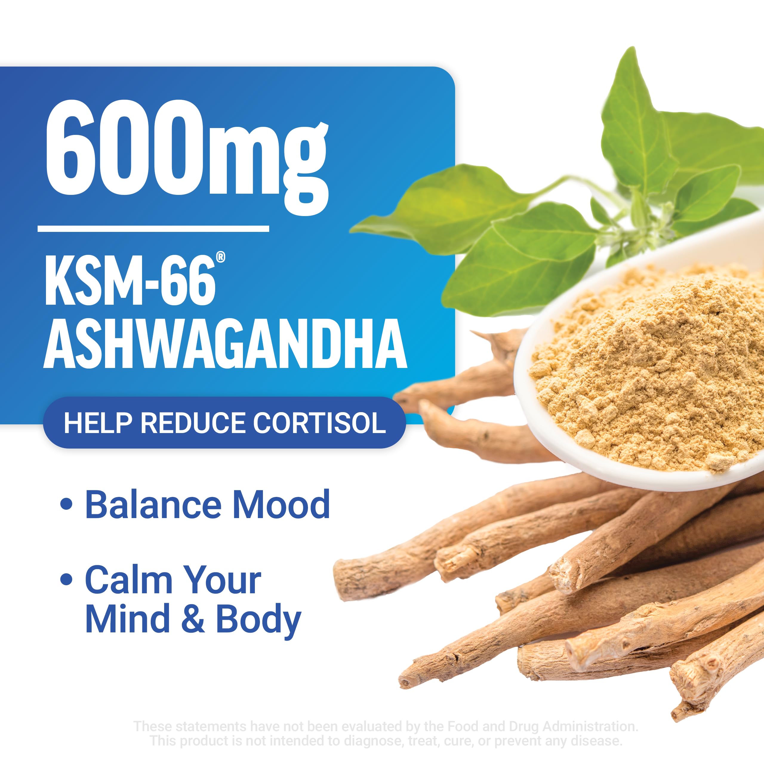 Foto 4 pulgar | Suplemento Force Factor Amazing Ashwa Complete Calm Support - Venta Internacional.