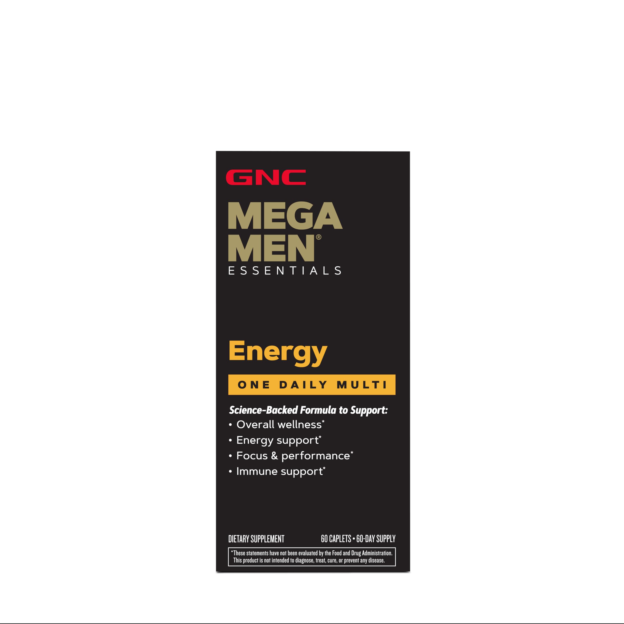 Foto 2 pulgar | Multivitamínico Gnc Mega Men Energy One Daily 60 Cápsulas - Venta Internacional.