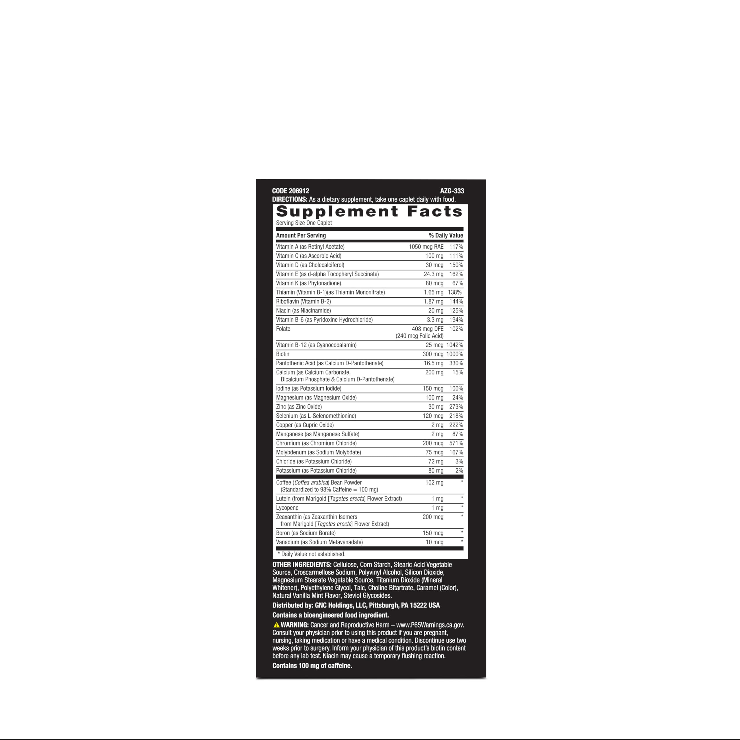 Foto 7 | Multivitamínico Gnc Mega Men Energy One Daily 60 Cápsulas - Venta Internacional.