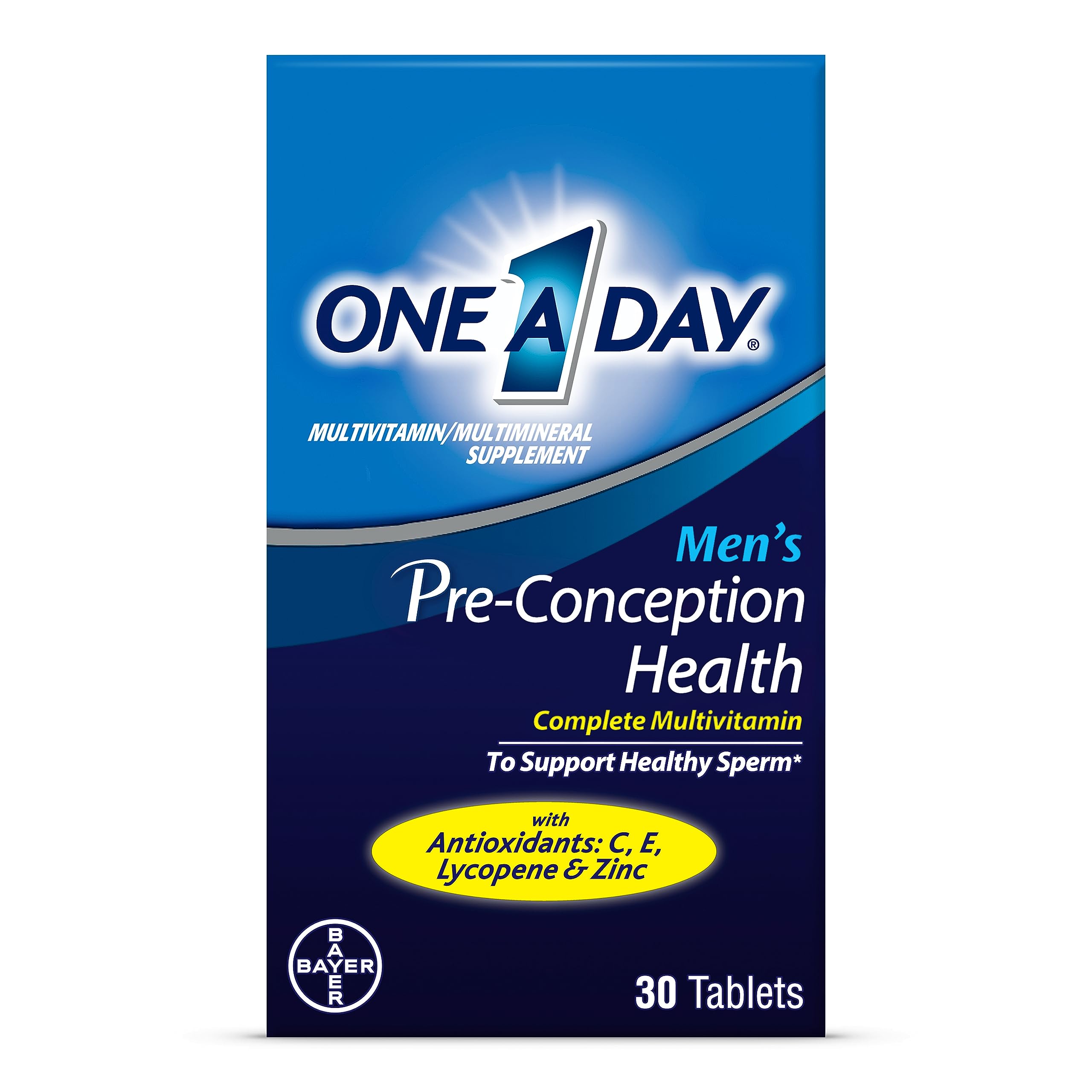 Foto 2 pulgar | Multivitamínico 1 Vez Al Día Para Hombres Antes De La Concepción  30 Comprimidos - Venta Internacional.