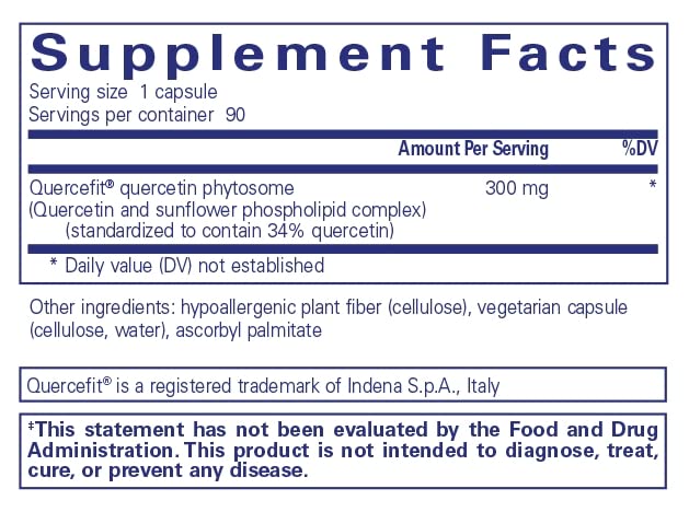 Foto 3 pulgar | Suplemento Pure Encapsulations Quercetin Ultrasorb 90 Cápsulas - Venta Internacional.
