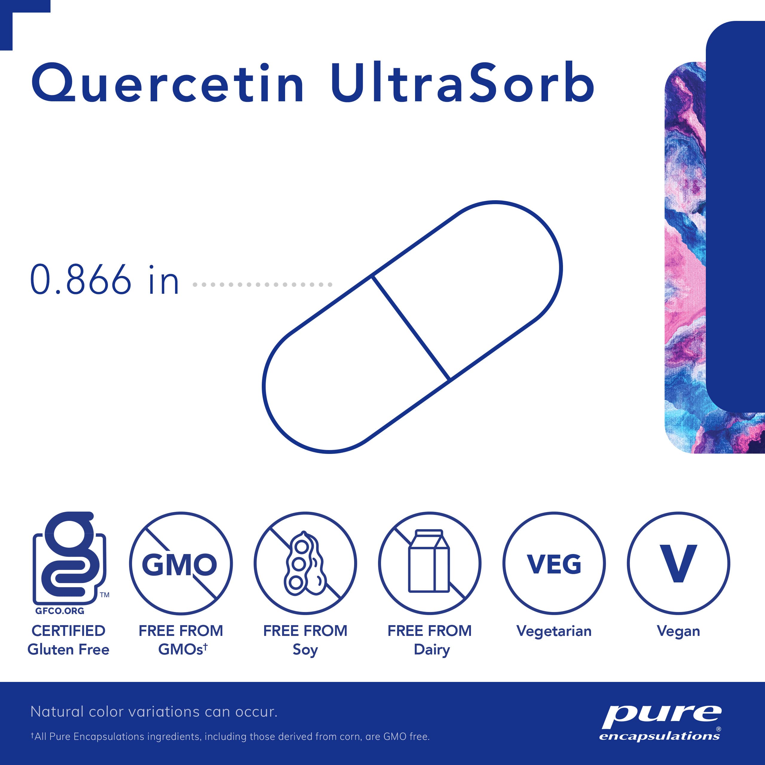 Foto 3 | Suplemento Pure Encapsulations Quercetin Ultrasorb 90 Cápsulas - Venta Internacional.