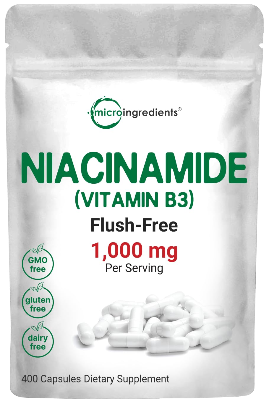 Foto 2 pulgar | Suplemento De Microingredientes: Vitamina B3  Niacinamida  500 Mg - Venta Internacional.