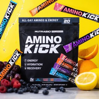 Foto 2 | Suplemento Alimenticio Nutrabio Amino Kick All In One 20 Servicios - Venta Internacional