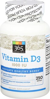 Foto 2 | Suplemento 365 De Whole Foods Market Con Vitamina D3 1000 Ui 250 Unidades - Venta Internacional.