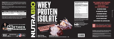 Foto 3 | Proteína Isolate Nutrabio Chocolate Dipped Macaroon 907 g-Venta Internacional