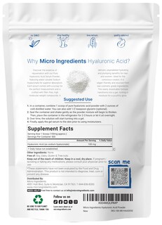 Foto 2 | Sérum En Polvo Con Microingredientes Ácido Hialurónico 50 G - Venta Internacional.