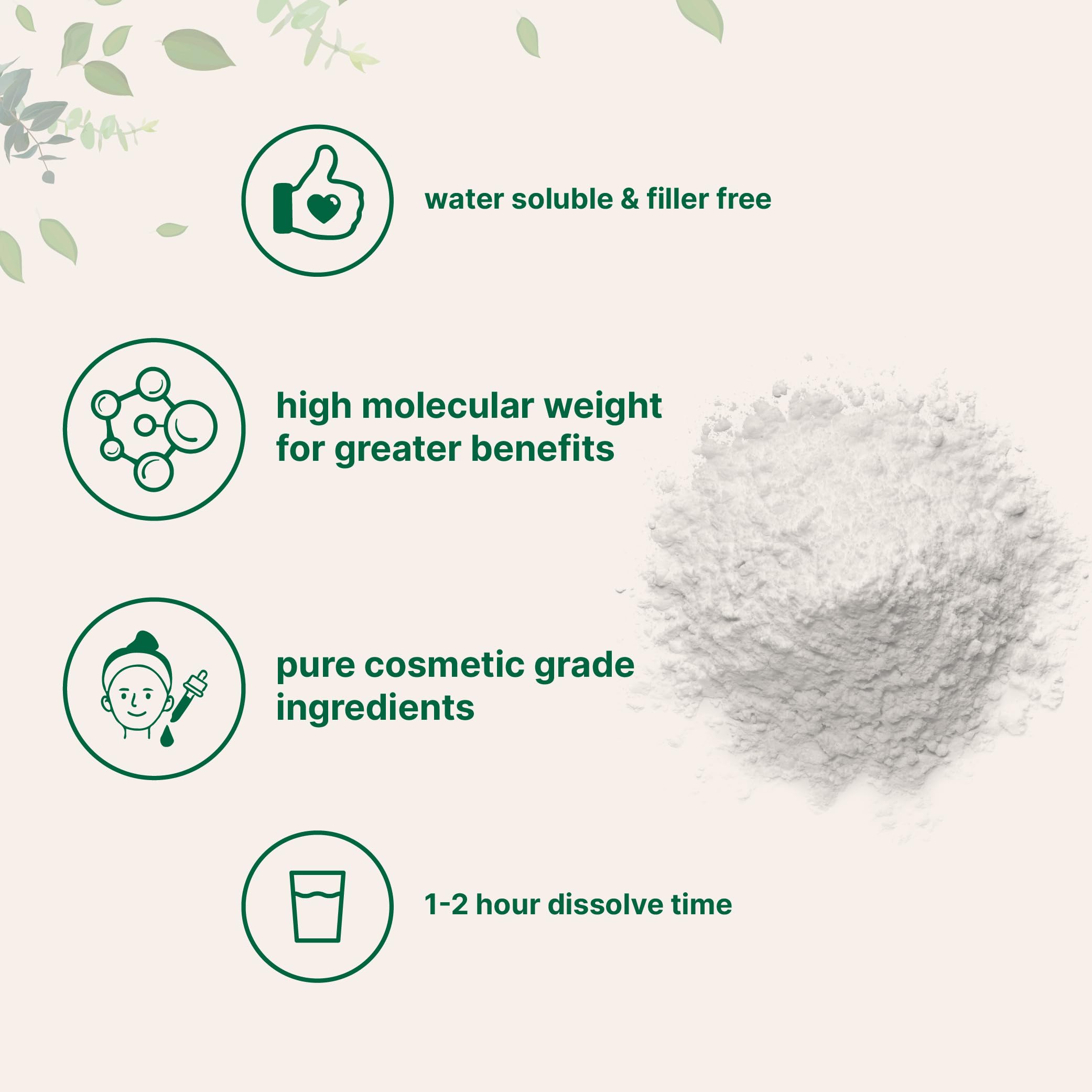 Foto 4 pulgar | Sérum En Polvo Con Microingredientes  Ácido Hialurónico  50 G - Venta Internacional.