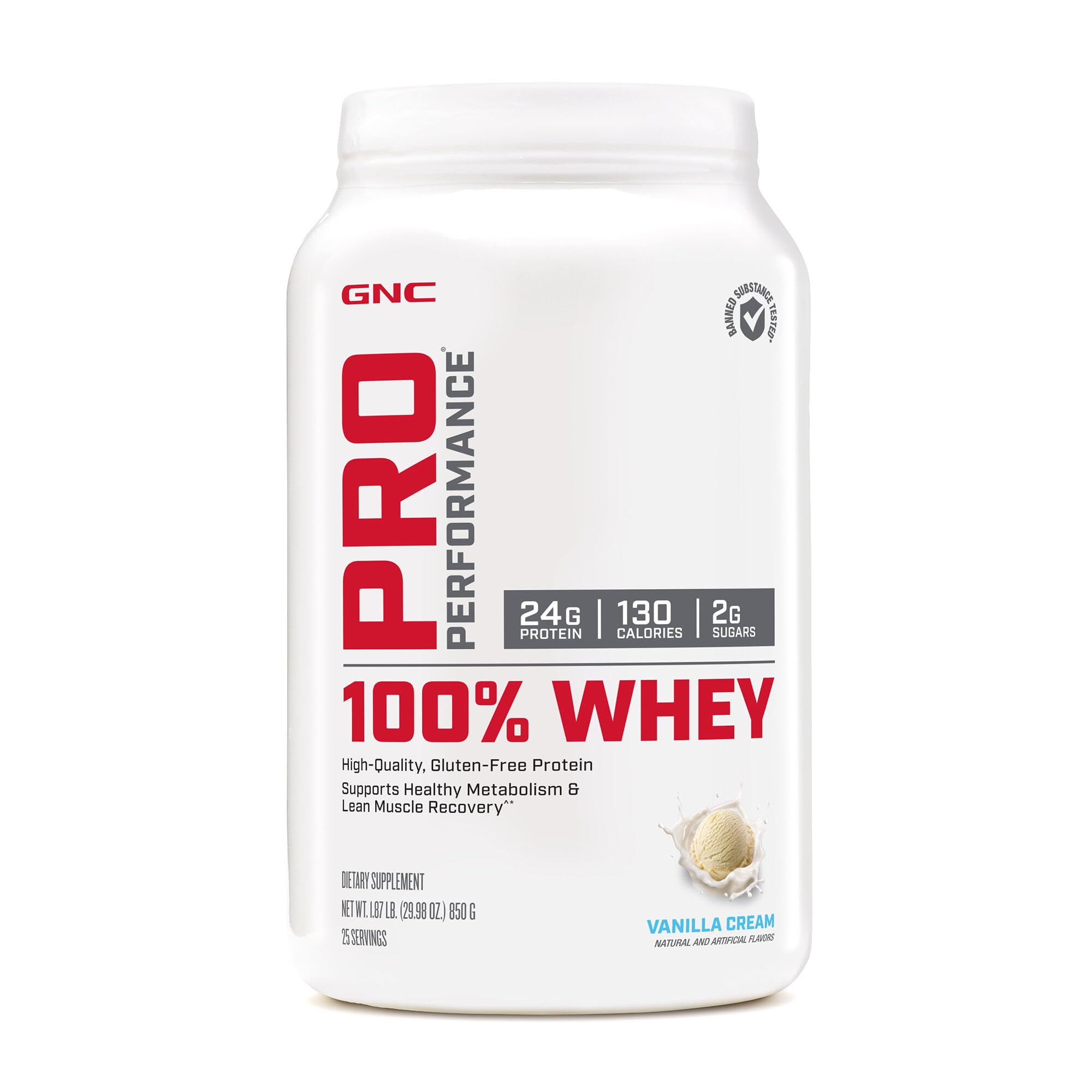 Foto 1 | Suplemento Gnc Pro Performance 100% Proteína De Suero De Leche  25 G De Vainilla - Venta Internacional.