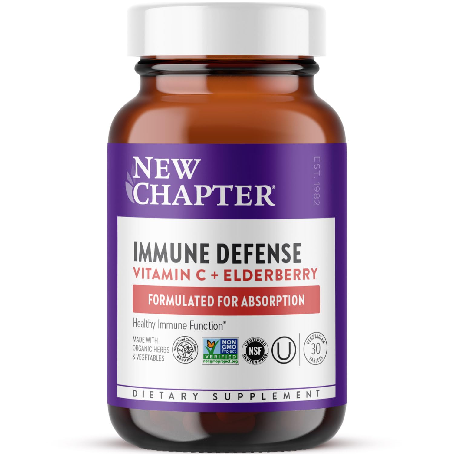 Foto 2 pulgar | Suplemento New Chapter Vitamin C Immune Defense 30 Comprimidos - Venta Internacional.