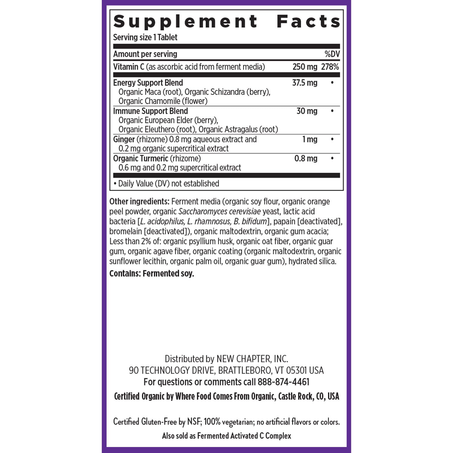 Foto 7 pulgar | Suplemento New Chapter Vitamin C Immune Defense 30 Comprimidos - Venta Internacional.