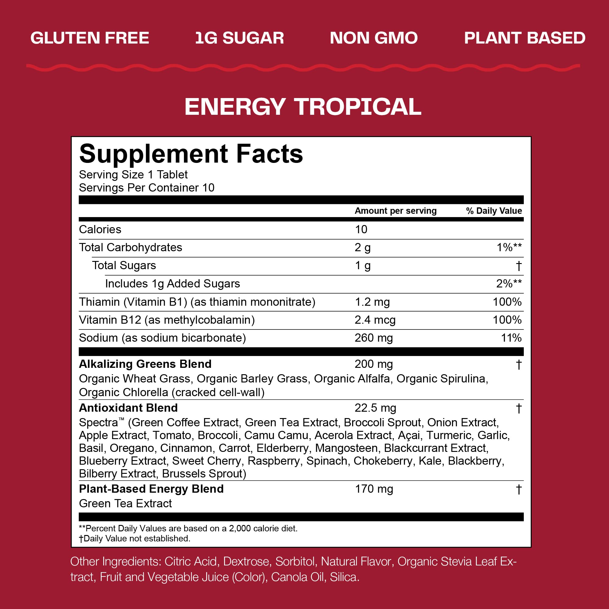 Foto 3 | Suplemento Amazing Grass Fizzy Green Tablets Energy 60u - Venta Internacional.